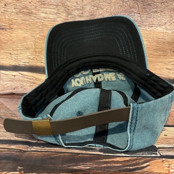 You Had Me At Coffee Hat Cap Adjustable Leather Strapback Teal Women’s Baseball - Picture 5 of 8